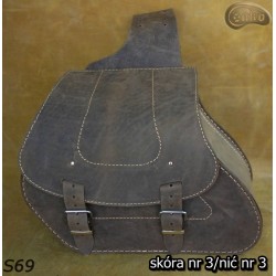LEATHER SADDLEBAG S69 H-D SPORTSTER  *TO REQUEST*